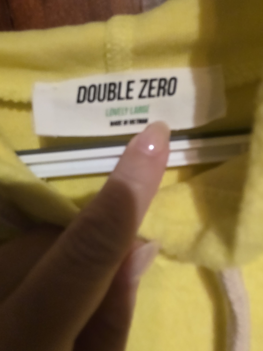 Double Zero Womens Hoodie S/M/L Overzied Lime Yellow Hooded Sweater New In Poly - Picture 4 of 7